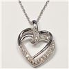 Image 1 : $1190 Silver 23 Lab Grown Diamond (.25Ct, Si1-Si2, F-G) Necklace