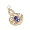Image 2 : $1205 14K Natural Tanzanite(1ct) Pendant