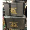 Image 1 : Group of 4 military surplus ammunition metal storage boxes