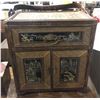 Image 1 : Antique single drawer Chinese cabinet (approx. 18 1/2in wide x 11 1/2in width x 27 1/2in height with