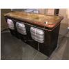 Image 1 : "Snowpiercer" Season 3 - Custom made bar table/bar station w/ built-in attached barstools (approx. 7