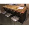 Image 2 : "Snowpiercer" Season 3 - Custom made bar table/bar station w/ built-in attached barstools (approx. 7