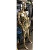 Image 1 : Golden female bust mannequin (approx. 69in tall x 18in wide)