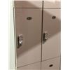 Image 2 : 9 compartment wooden storage locker (approx. 3ft wide x 17in depth x 74 1/2in height)