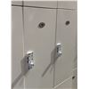 Image 2 : 9 compartment wooden storage locker (approx. 3ft wide x 17in depth x 74 1/2in height)