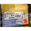 Image 2 : New Simmons 8in twin memory foam mattress (new in box)