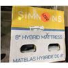 Image 2 : New Simmons 8in full double memory foam mattress (new in box)
