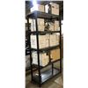 Image 1 : 5 tier plastic shelving rack w/ contents - includes assorted light fixtures (rack approx. 3ft wide x