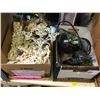 Image 2 : Large group of assorted set dec items - includes light fixtures/ set decor/ tools/ glass bottles/ sc