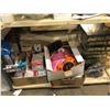 Image 2 : Large group of misc. items - includes salt lamp candle holders/ light bulbs/ large group of kids gam