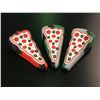 Image 2 : Group of 10 new pizza slice shaped silicone pipes w/ glass bowls