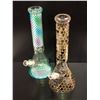 Image 2 : Group of 2 assorted new glass bongs w/ glass bowls