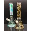 Image 1 : Group of 2 assorted new glass bongs w/ glass bowls