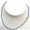 Image 2 : $1105 14K  237 Natural Blue Sapphire 16"(25ct) Necklace