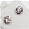 Image 2 : $1685 14K  Moissanite (Test Like Diamonds, Looks Better)(3.1ct) Earrings