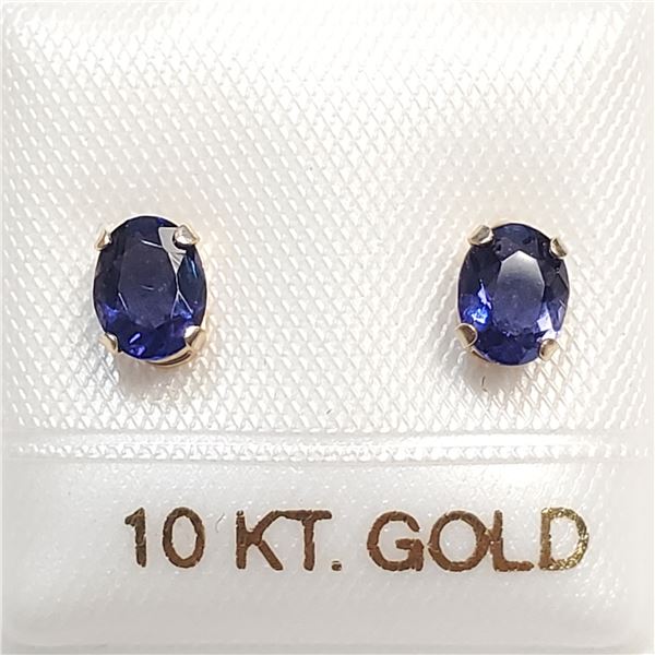 $100 10K  Iolite Earrings