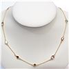 Image 1 : $150 Silver Gold Plated Genuine Multistone Necklace