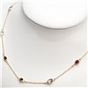 Image 2 : $150 Silver Gold Plated Genuine Multistone Necklace