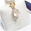 Image 2 : Rose Quartz(0.8ct) Gold Filled Pendant