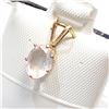 Image 3 : Rose Quartz(0.8ct) Gold Filled Pendant
