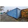 Image 1 : 40ft shipping container with wooden shelving inside and wired for lights  Pickup at 19128 56th Ave s