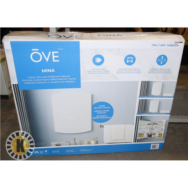 OVE MINA 1 DOOR MIRRORED MEDICINE CABINET