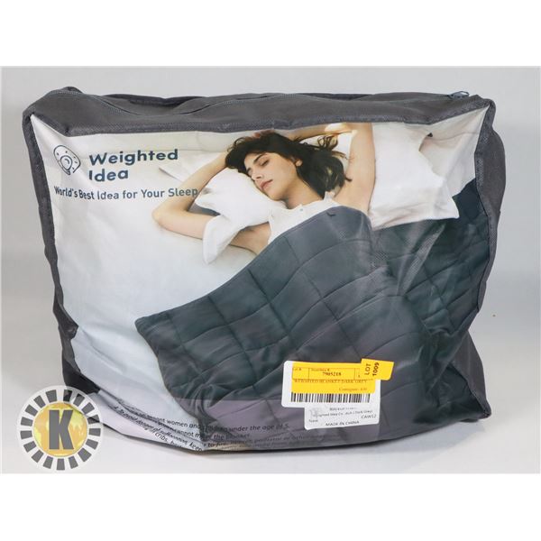 WEIGHTED BLANKET DARK GREY