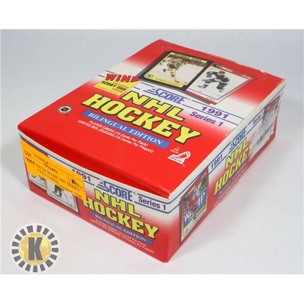 NEW CASE OF SCORE 1991 SERIES NHL HOCKEY CARDS