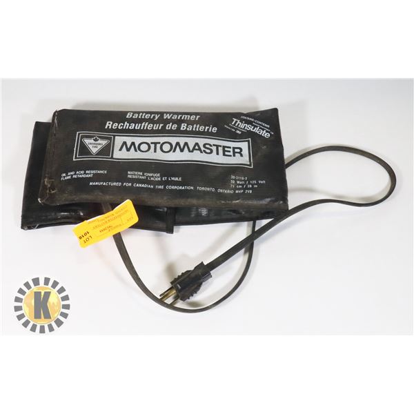 MOTOMASTER BATTERY WARMER (TESTED, WORKING)