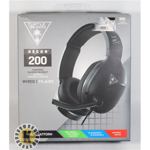TURTLE BEACH RECON 200 GAMING HEADSET
