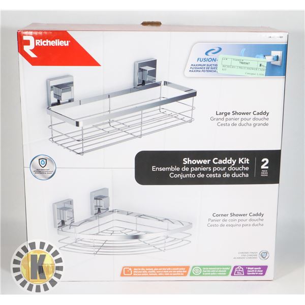 RICHELIEU 2 PIECE SHOWER CADDY KIT