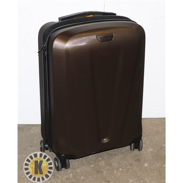 RICARDO SMALL ROLLING HARD SHELL SUITCASE GREY