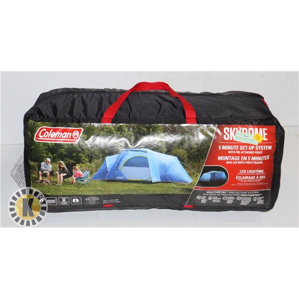 COLEMAN SKYDOME 8 PERSON TENT 16 X 7 X 6 FT.