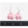 Image 1 : NEW PINK CHERRY THEME DROP EARRINGS