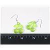 Image 1 : NEW LIME GREEN CHERRY THEME DROP EARRINGS