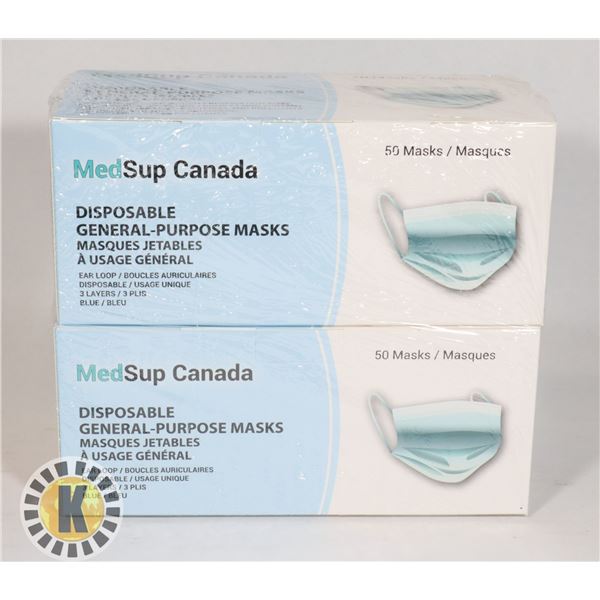 MEDSUP CANADA MASKS 50PK X2