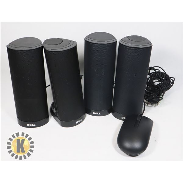 TWO DELL COMPUTER SPEAKER SETS WITH