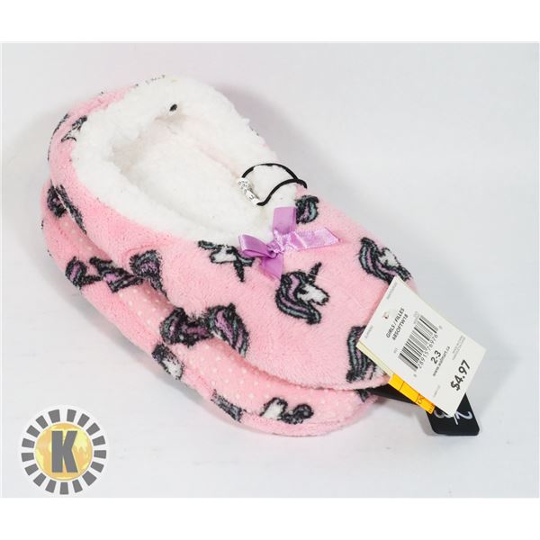 NEW GIRLS INDOOR UNICORN SLIPPER