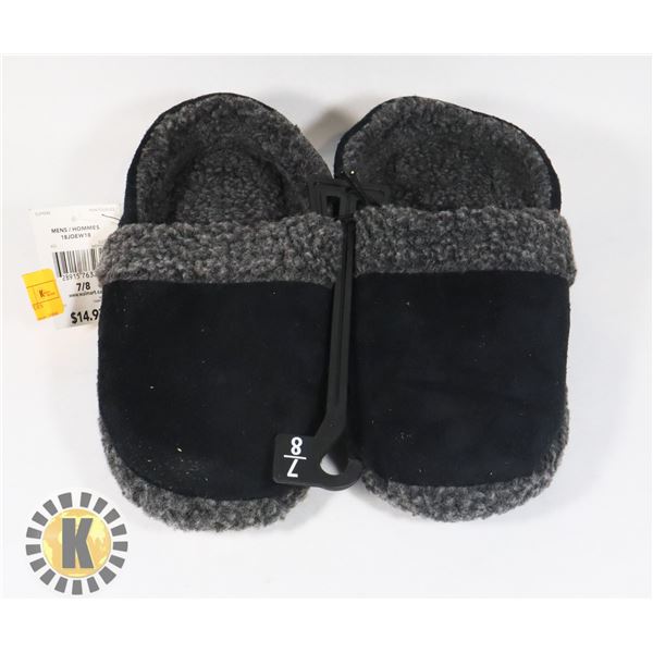 NEW MEN'S SIZE 7/8 SLIPPERS