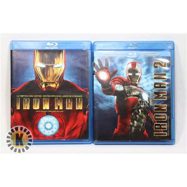 IRON MAN 1 & 2 ON BLURAY