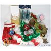 Image 1 : BOX OF CHRISTMAS DECORATIONS