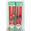 Image 1 : TWO SETS OF VINTAGE 10" CHRISTMAS CANDLES