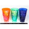 Image 1 : LOT OF THREE TALL SKULL THEME DRINKING CUPS