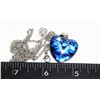 Image 1 : NEW BUTTERFLY HEART PENDANT AND CHAIN