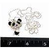 Image 1 : NEW RHINESTONE PANDA PENDANT WITH CHAIN