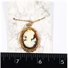 Image 1 : NEW ANTIQUE STYLE CAMEO PENDANT AND NECKLACE