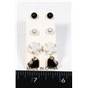 Image 1 : 4 NEW PAIRS OF ASSORTED STUD EARRINGS
