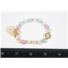 Image 1 : NEW FLOWER BEADED CHARM BRACELET