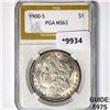 Image 1 : 1900-S Morgan Silver Dollar PGA MS63