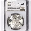 Image 1 : 1890-S Morgan Silver Dollar NGC MS62